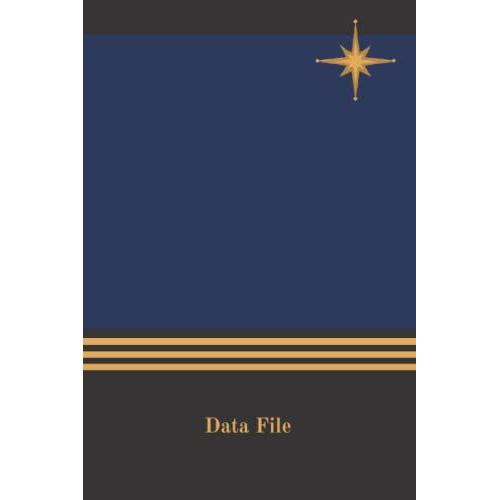 Data File: Sci-Fi Themed 6-9 Inch 140 Page Notebook/Journal Dark Blue With Black Cover   de Tierney, G B  Format Broch 