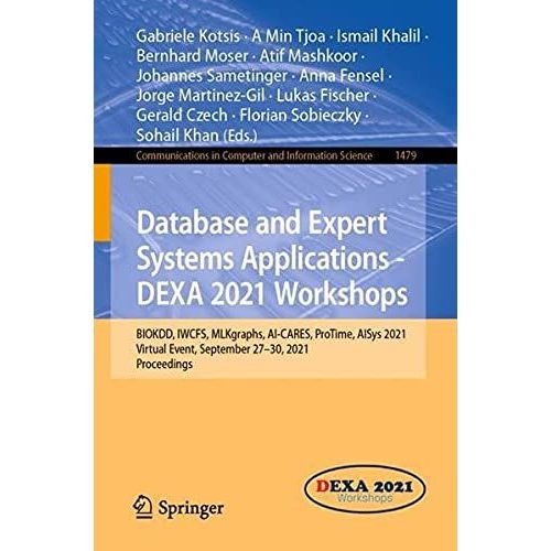 Database And Expert Systems Applications - Dexa 2021 Workshops    Format Broch 