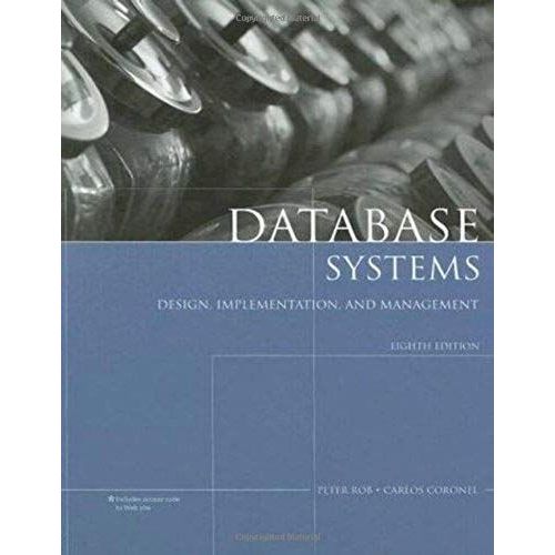 Database Systems: Design, Implementation, And Management   de Carlos Coronel  Format Broch 