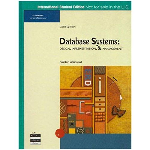 Database Systems: Design Implementation And Management   de Carlos Coronel  Format Broch 