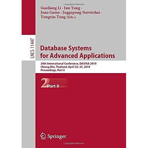 Database Systems For Advanced Applications   de Collectif  Format Broch 