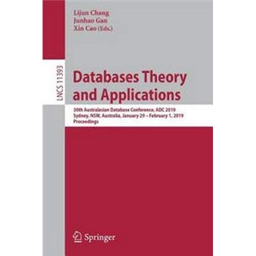 Databases Theory And Applications   de Lijun Chang  Format Broch 