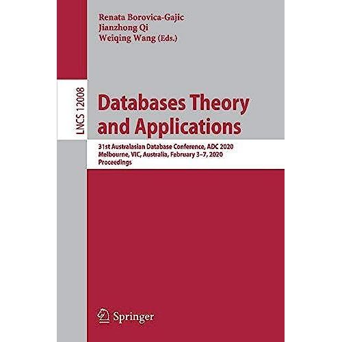 Databases Theory And Applications   de Collectif  Format Broch 