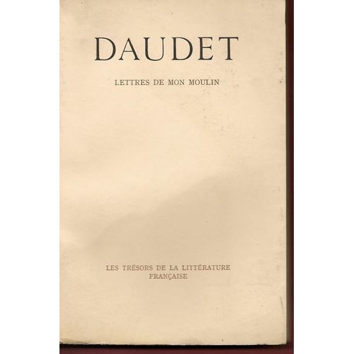 Lettres De Mon Moulin   de DAUDET  Format Beau livre 