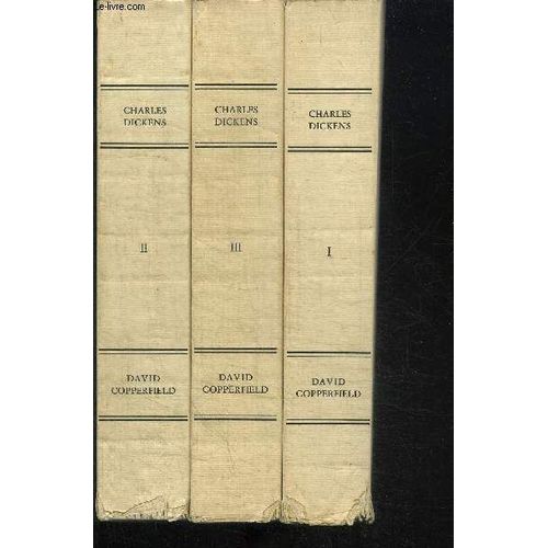 David Copperfield - 3 Volumes   de charles dickens