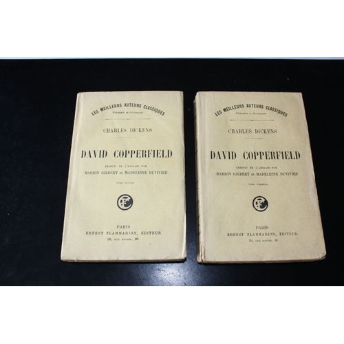 David Copperfield Tome I Et Ii - Charles Dickens - Livres Anciens 1924 -   