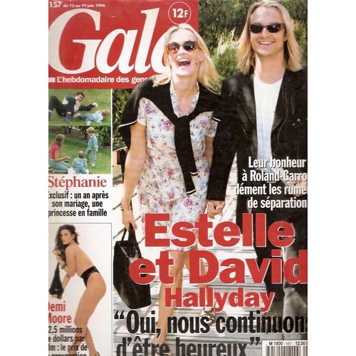 David Estelle Hallyday 4p/ Demi Moore 4p/ Loick Peyron 3p/ Robert Redford 2p/ Tina Turner 5p/ Aurelie Dupont Danse 2p/ Articles Photos Indra , Marlene Jobert Au Banana Caf/ 157 
