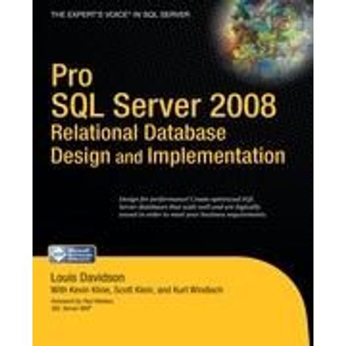 Pro Sql Server 2008 Relational Database Design And Implementation    Format Broch 