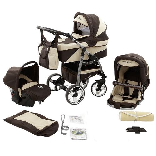 poussette trio marron