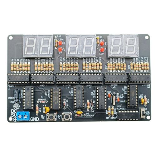 DC 4,5 V-5,5 V 6 Bits Kit D'Horloge  Circuit NumRique Horloge Lectronique Enseignement et Formation Production de Soudage PiCes de Bricolage