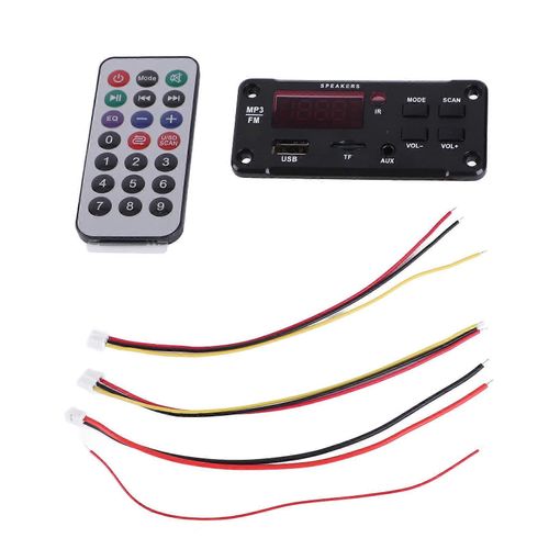 DC 6V ?12V Bluetooth 5.0 MP3 Dcodeur Module Affichage Numrique Double Dcodage Audio Sans Fil Rcepteur Module avec Tlcommande