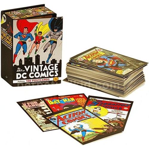 Dc Comics - Le Meilleur Des Super-Hros - 100 Cartes Postales Collector    Format Coffret 