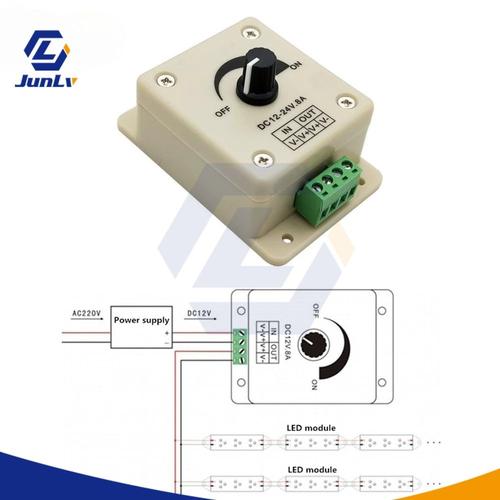 Dc-Dc Stabilisateur De Tension, 8a Alimentation, Rgulateur De Vitesse Rglable, 12 V Dc Led Gradateur