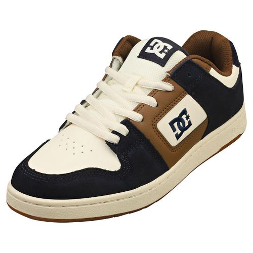 Dc Shoes Mantega 4 - Baskets De Skate En Cuir, Brun Fonc Pour Homme - 42 1/2