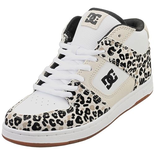 Dc Shoes Manteca 4 Mid Lx Blanche Lopard Femme - 39