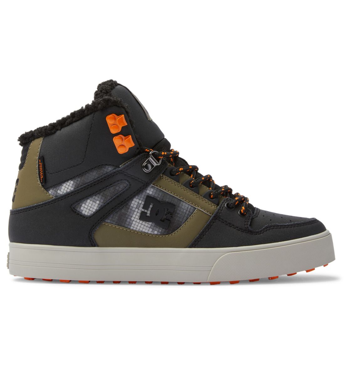 Dc Shoes Pure Hiigh-Top Wc Winter Homme Baskets Patin Vert Noir - 41