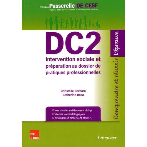 Dc2 Intervention Sociale Et Prparation Au Dossier De Pratiques Professionnelles   de Barbaro Christelle  Format Broch 