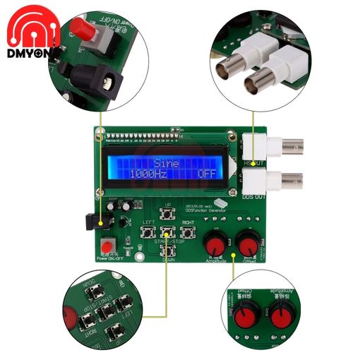 Dc7-9v Gnrateur De Signal De Fonction Dds,Gnrateur Mort,Technologie Ecg,Barrage Carres En Dents De Scie,Compteur D'onde Sinusodale Triangulaire En Dents De Scie - Type Dc7-9v