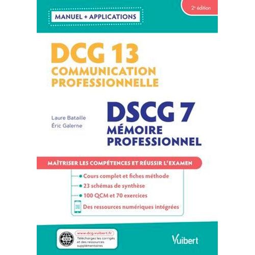 Dcg 13 - Communication Professionnelle Dscg 7 - Mmoire Professionnel Avec Applications  