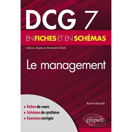 Le Management En Fiches Et En Schmas Dcg 7   de Mouhli Karim  Format Beau livre 