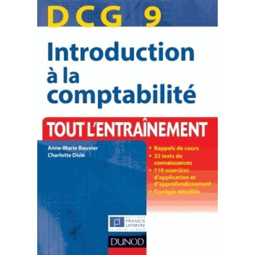 Introduction  La Comptabilit - Tout L'entrainement    Format Broch 