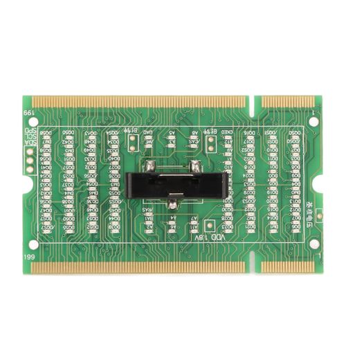 DDR2 Carte De Test De Mmoire Diode Dclairage Stable Haute Prcision Outil Essentiel Ordinateur Portable Emplacement De Mmoire Testeur pour Ordinateur Portable avec DDR2