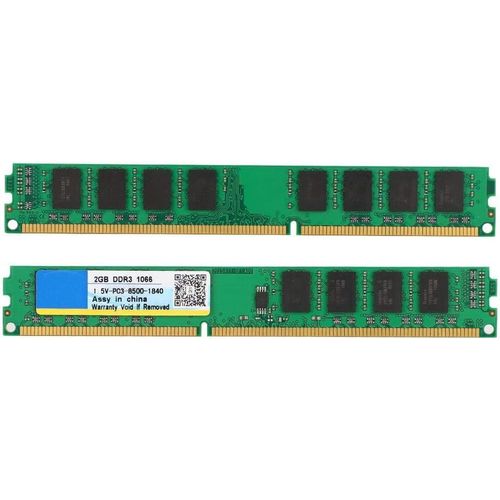 Ddr3 1066 Mhz Pour Pc De Bureau 240 Pin Pc3-10600 Carte Mmoire 2Go Pour , Pour Carte Mre