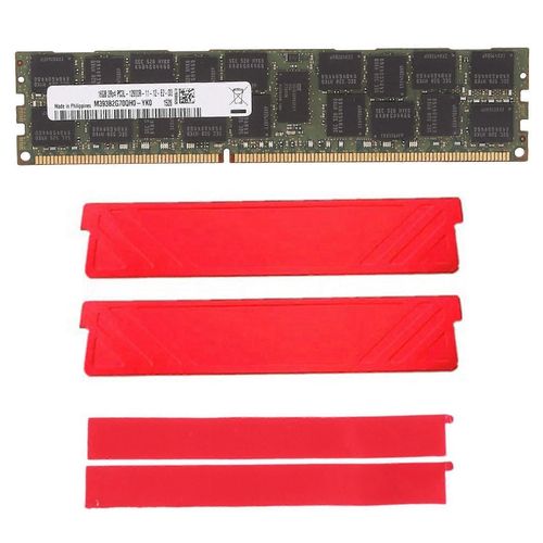 DDR3 16 Go 1600 Mhz RECC Ram + gilet de refroidissement PC3-12800 Mmoire 240 broches 2RX4 1,35 V REG ECC RAM Mmoire pour X