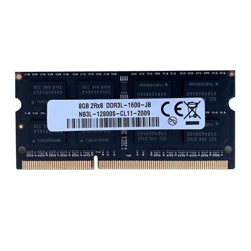 DDR3 8 GB de MMoire RAM pour Ordinateur Portable 1600Mhz PC3-12800 1.35V 204 Broches SODIMM Prend en Charge le Double Canal pour la MMoire pour Ordinateur Portable AMD