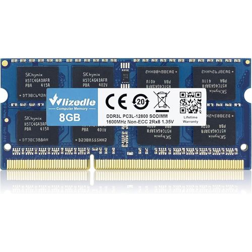 DDR3/DDR3L Laptop Mmoire RAM 8Go 1600MHz CL11 SODIMM Module de Mmoire PC3-12800 /PC3L-12800 204-Pin 1.35V/1.5V Notebook Memory pour Ordinateur Portable, Bleu