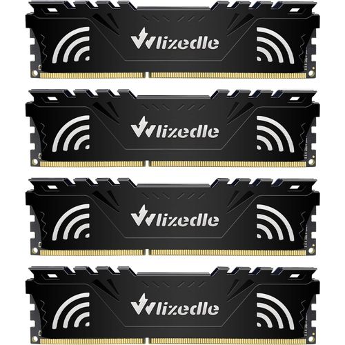 DDR3 Mmoire RAM 32Go Kit (4x8Go) 1333MHz CL9 UDIMM Module de Mmoire PC3-10600 240-Pin 1.5V pour Ordinateur de Bureau, Noir