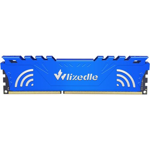 DDR3 Mmoire RAM 4Go 1600MHz CL11 UDIMM Module de Mmoire PC3-12800 240-Pin 1.5V pour Ordinateur de Bureau, Bleu