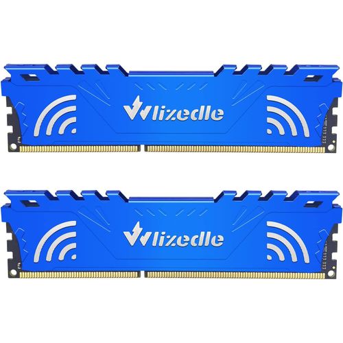 DDR3 Mmoire RAM 8Go Kit (2x4Go) 1600MHz CL11 UDIMM Module de Mmoire PC3-12800 240-Pin 1.5V pour Ordinateur de Bureau, Bleu