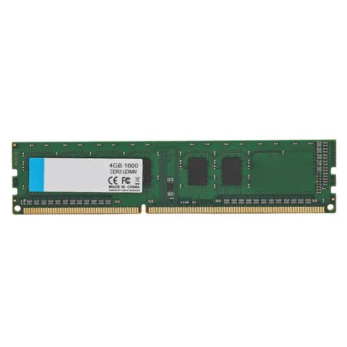 DDR3 UDIMM 1600Mhz RAM 64bit Width 40Pin Data Interface Plug and Play Professional Laptop RAM for PC 4GB