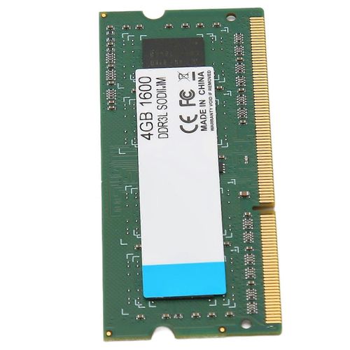 DDR3L SODIMM 1600MHz RAM 64Bits Width 204Pin Data Connection Plug and Play 1600MHz RAM for Laptop 4GB