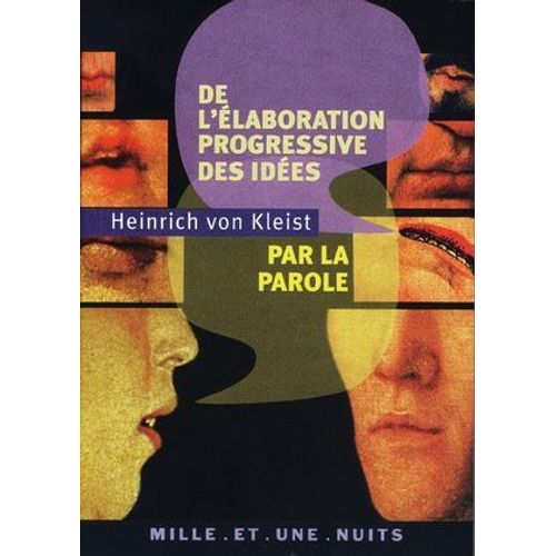 De L'laboration Progressive Des Ides Par La Parole  
