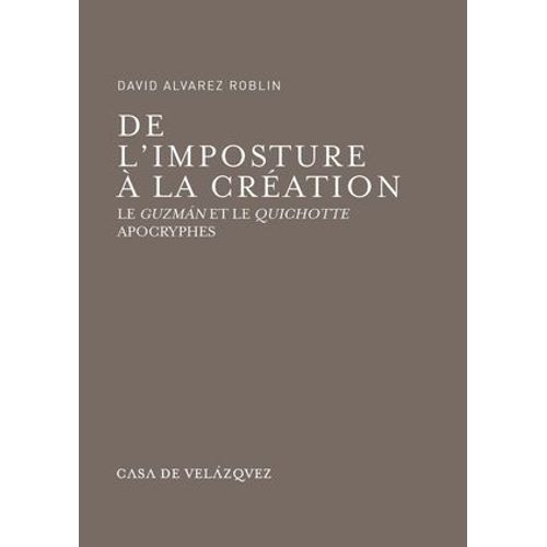 De L'imposture  La Cration  