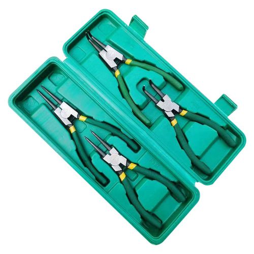 De Pinces  Circlips De 7 Pouces, Pinces Coudes Robustes Et Internes Externes, Outil Multifonctionnel De Retrait De Bague D'arrt De Retenue