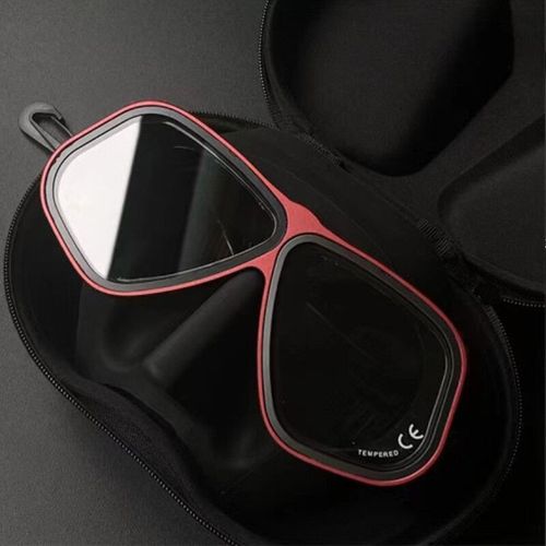 De Plonge Gratuit Similaire D'apollo,Cadre En Alliage D'aluminium,Lunettes Dioptrie Configurables,S De Plonge En Apne,Ensemble De Tubes Humides - Type Black-Red
