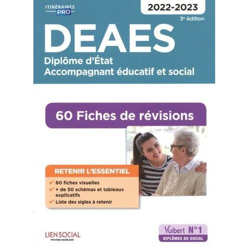 Deaes Diplme D'etat Accompagnant ducatif Et Social - 60 Fiches De Rvisions   de Lenepveu Danile  Format Beau livre 
