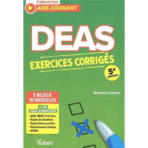 Deas Exercices Corrigs - 5 Blocs De Comptences - 10 Modules De Formation    Format Grand Format 