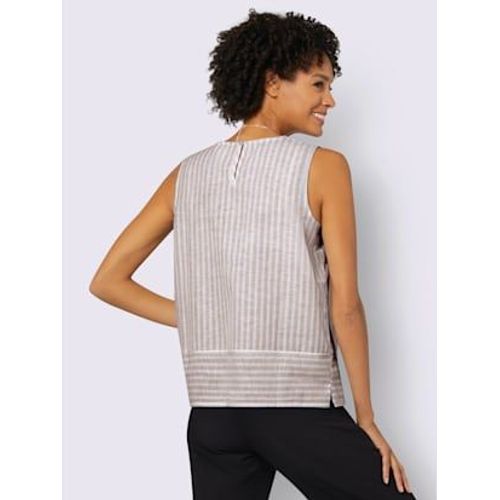 Dbardeur 30% De Lin - Collection L - Ssame-cru  Rayures