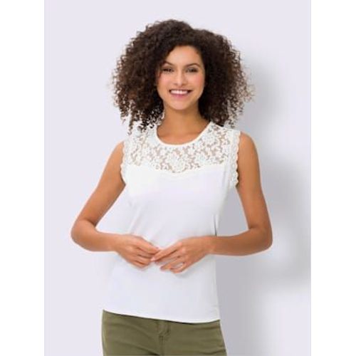 Dbardeur En Dentelle Viscose Douce Et Fluide - Linea Tesini - cru