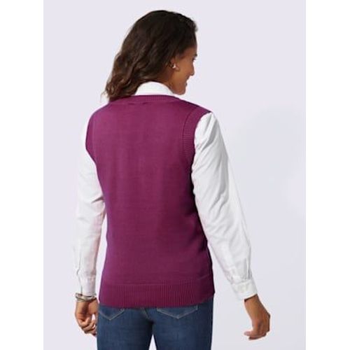 Dbardeur En Tricot 50% Coton - Collection L - Fuchsia