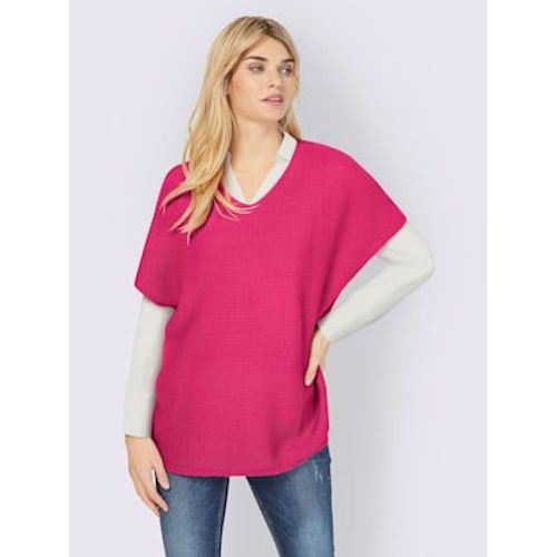Dbardeur Long Mailles  L'envers Tendance - Linea Tesini - Fuchsia