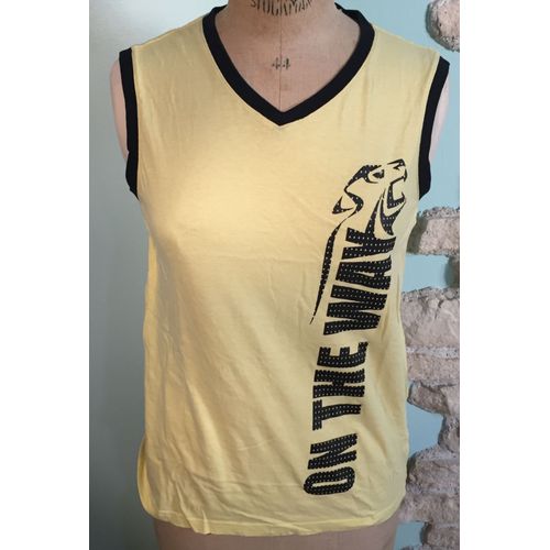 Dbardeur On The Way Sans Manches - Col Rond , Taille Enfant : 16 Ans, Couleur :Jaune, 100% Coton,