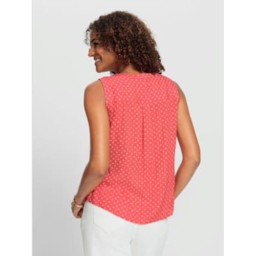 Dbardeur Viscose (Ecovero) - Collection L - Corail-Blanc Imprim