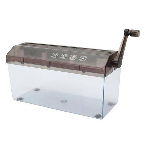 Dchiqueteuse De Papier En Plastique Opration Manuelle Transparent A4 Machine Outil De Dcoupe Pour Bureau Noir