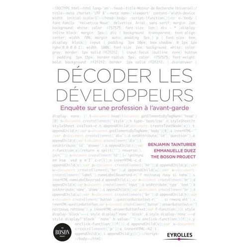 Dcoder Les Dveloppeurs - Enqute Sur Une Profession  L'avant-Garde    Format Beau livre 