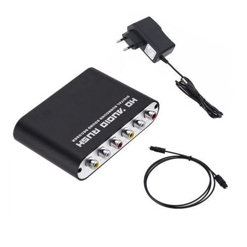 Dcodeur audio 5.1 CH SPDIF Coaxial vers RCA DTS AC3, amplificateur numrique optique, convertisseur analogique